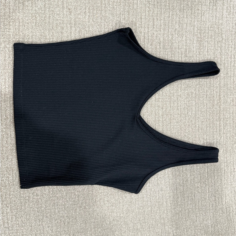 Hollister Black Ribbed Tank Top